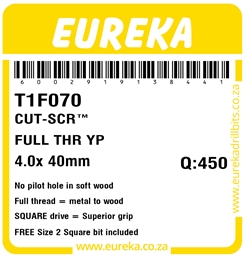 T1F070 - Cut Screw -T1F070_Label_T